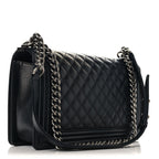 Caviar Quilted New Medium Boy Flap Black