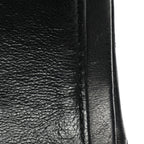 Patent Quilted Medium Double Flap Black