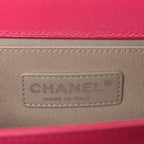 Lambskin Quilted Medium Boy Flap Pink