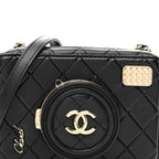 Lambskin Quilted Coco Click Bag Black