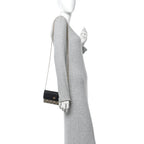 Dollar Calfskin GG Supreme Monogram Petite GG Marmont Wallet Chain Bag Black Beige Ebony