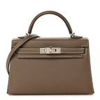 Epsom Mini Kelly Sellier 20 Etoupe
