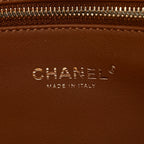 Lambskin Shearling Medium Deauville Tote Brown