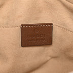 Glazed Calfskin Matelasse Diagonal Small GG Marmont Chain Shoulder Bag Cuir