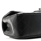 Lambskin Quilted Mini Rectangular Flap Black