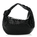 Nappa Intrecciato Small Jodie Hobo Black