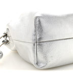 Metallic Nappa Donut Chain Flamenco Knot Silver