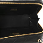 Lambskin Quilted Coco Click Bag Black