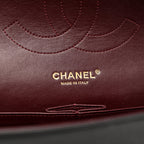 Lambskin Quilted Jumbo Double Flap Black