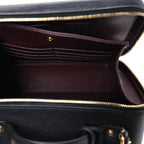Caviar Quilted Large CC Filigree Vanity Case Black