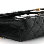 Aged Calfskin Quilted 2.55 Reissue Flap Belt Bag Clutch Black