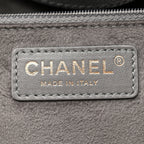 Caviar Studded Medium Deauville Tote Grey