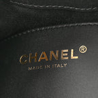 Suede Quilted Small Chanel 25 Handbag Black