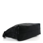 Mellow Nappa Medium Donut Chain Flamenco Knot Clutch Black