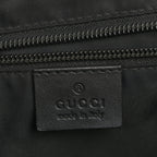 GG Supreme Monogram Web Flap Messenger Bag Black