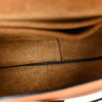 Grained Calfskin Mini Gate Crossbody Bag Caramel Pecan