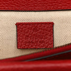 Dollar Calfskin Swarovski Crystal Small Dionysus Shoulder Bag Hibiscus Red