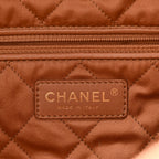 Shiny Calfskin Quilted Small Chanel 22 Beige