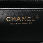 Lambskin Quilted Mini Rectangular Flap Black
