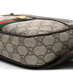 Soft GG Supreme Monogram Medium Ophidia Belt Bag Dark Brown