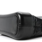 Aged Calfskin Quilted Small Gabrielle Hobo Black