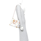 LV X TM Monogram Multicolor Speedy Bandouliere 25 White