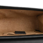 GG Supreme Monogram Calfskin Small Padlock Shoulder Bag Beige Black Cuir