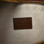 GG Supreme Monogram Textured Calfskin Retro Interlocking G Belt Bag Beige Ebony Brown Sugar
