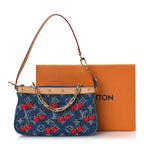 LV X TM Monogram Denim Cerises Pochette Accessories Blue