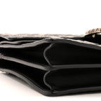 GG Supreme Monogram Arabesque Medium Dionysus Shoulder Bag Black