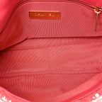 Sequin Quilted Medium Chanel 19 Flap Coral