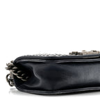 Faded Calfskin Quilted Small Studded Boy Flap Navy