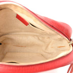 Pebbled Calfskin Small Soho Disco Bag Tabasco Red