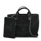 Mixed Fibers Small Deauville Tote Black