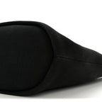 Canvas Deauville Drawstring Bucket Bag Black
