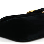Velvet Matelasse Small GG Marmont Shoulder Bag Black