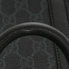 GG Supreme Monogram Appia Calfskin Web Mini Tote Bag Black