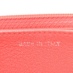 Grained Calfskin Quilted CC Box Wallet On Chain WOC Red