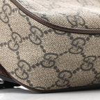 Soft GG Supreme Monogram Medium Ophidia Belt Bag Dark Brown
