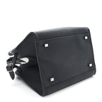 Grained Calfskin Soft Margaux 10 Bag Black