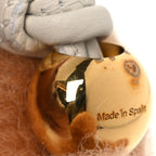 Calfskin Felt Corgi Bag Charm Soft Soft White Orange