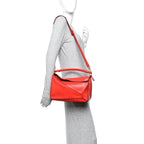 Calfskin Medium Puzzle Bag Scarlet