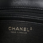 Lambskin Quilted Mini Rectangular Flap Black