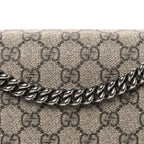 GG Supreme Monogram Medium Dionysus Shoulder Bag Taupe