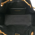 Caviar Quilted Mini Chanel 25 Handbag Black
