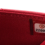 Lambskin Quilted Wallet On Chain WOC Dark Pink