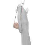 Calfskin Matelasse Small GG Marmont Camera Bag Pink Beige