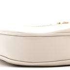 Ancora Calfskin Web Small Jackie Shoulder Bag Light Grey