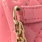 Aged Calfskin Quilted 2.55 Reissue Flap Belt Bag Pink