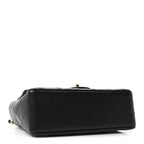 Lambskin Quilted Mini Rectangular Flap Black